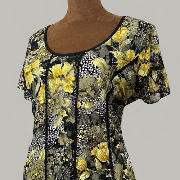 Women Fairy Corset Top Size L Forest Grunge Witchy Festival Lace Mesh Coquette - Picture 3 of 12